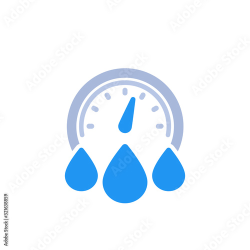 Cuadros en Lienzo water consumption icon on white