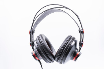 High-quality headphones on a white background.