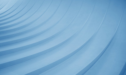 Abstract curved lines. Blue geometric background