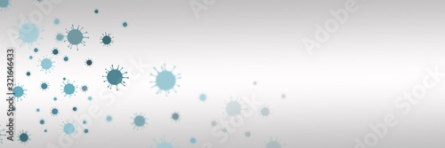 Coronavirus abstract background Tableau sur Toile