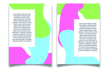 Aufkleber - Modern abstract design templates. pastel color magazine covers, wedding invitations, flyers, newsletter, poster, greeting cards, packaging and branding design