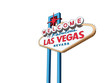 Welcome to Las Vegas Nevada sign vector illustration isolation.  