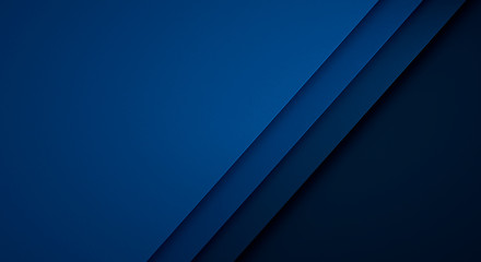 Mockup of blue cards - 3D illustration - geometric background