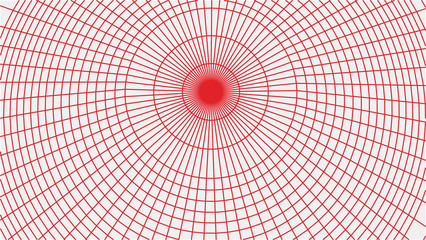 Aufkleber - Abstract tunnel. Vector wormhole. 3D corridor mesh.
