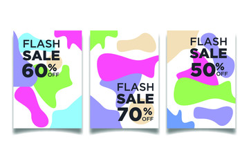Leinwandbilder - Modern abstract Sale Banners Design. Discount Banner Promotion Template. Dynamic modern fluid mobile for sale banners. Sale banner template design, Super sale special offer.