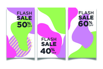 Poster - Modern abstract Sale Banners Design. Discount Banner Promotion Template. Dynamic modern fluid mobile for sale banners. Sale banner template design, Super sale special offer.