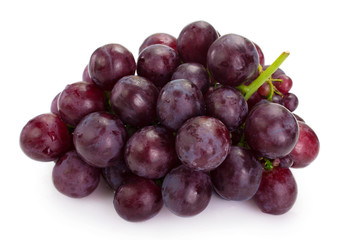 Sticker - Fresh grape on white background