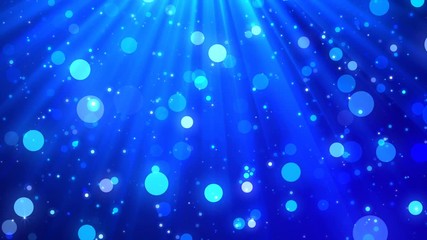 Wall Mural - blue bright backdrop rain particles background