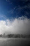Fototapeta Tęcza - Lake in Fog