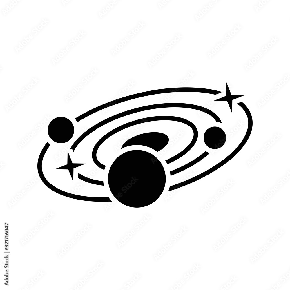 galaxy icon vector design logo template EPS 10 Stock Vector | Adobe Stock