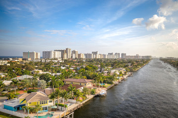 Wall Mural - Aerial of Fort Lauderdale Florida 