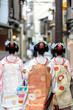 Geisha or maiko in the streets of Kyoto in Japan