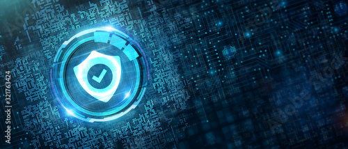 Fotomural Cyber security data protection business technology privacy concept
