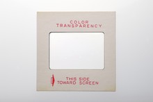 Color Transparency Slide Frame Marked "Color Transparency"