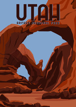 Vintage Travel Poster Utah Free Stock Photo - Public Domain Pictures