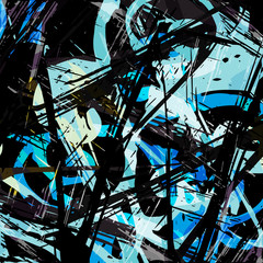 color abstract ethnic pattern in graffiti style with elements of urban modern style