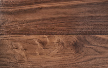 Texture of black walnut surface with oil finish