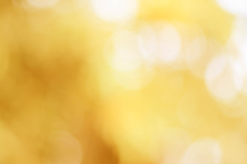Wall Mural - yellow and orange color abstract bacground withe blurred defocus bokeh light for template