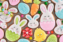 Easter Ginger Cookies And Candies.