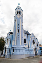 Great Blue Church Or The Church Of St. Elizabeth Or Modry Kostol Svatej Alzbety In The Old Town In Bratislava, Slovakia