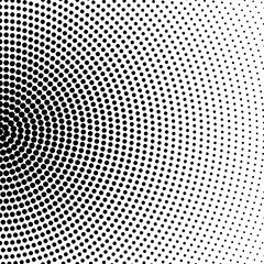 Poster - geometrical monochrome dot pattern background - black and white abstract vector design