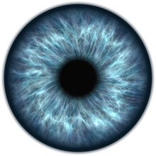 Human Blue Eye Iris Closeup
