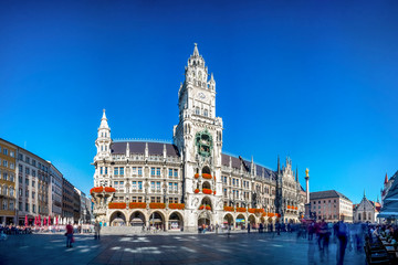 Neues Rathaus am Marienplatz, München, Deutschland