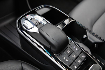 Control buttons in a new modern car