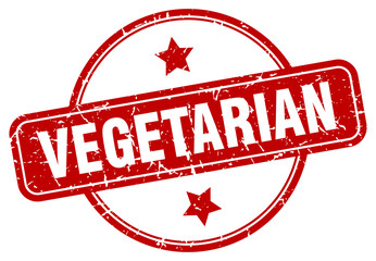 vegetarian stamp. vegetarian round vintage grunge sign. vegetarian