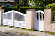 © OceanProd - Aluminum metal gate and door home of garden house