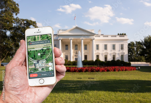 using what3words app to define a specific location on the planet. This one is the white house in washington DC