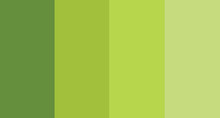 Green Color Palette Vector Illustration