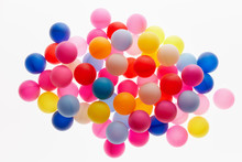 Colorful Balls On White Background