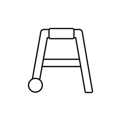 Wall Mural - Equipment rollers walker icon. Simple line outline vector orthopedics icons for ui and ux website or mobile application