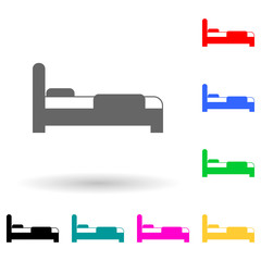 Wall Mural - bed multi color style icon. Simple glyph, flat vector of furniture icons for ui and ux, website or mobile application