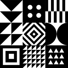Poster - Minimal Geometric pattern vector design. Minimalistic geometrical background. Simple background with shapes.