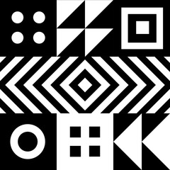 Poster - Minimal Geometric pattern vector design. Minimalistic geometrical background. Simple background with shapes.