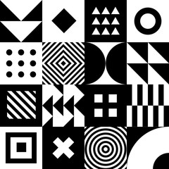 Poster - Minimal Geometric pattern vector design. Minimalistic geometrical background. Simple background with shapes.