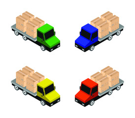 Sticker - isometric delivery truck