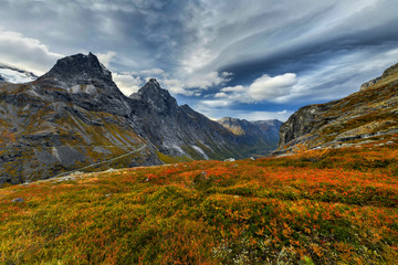 Wall Mural - beautiful mountains landscape during autumn