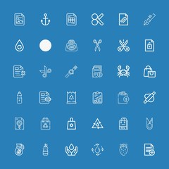 Editable 36 simplicity icons for web and mobile