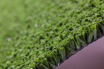 Artificial grass high quality closeup