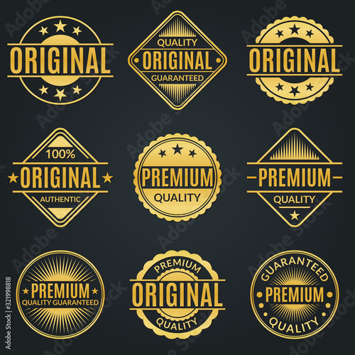 Fotografía Vintage badge and retro logo set