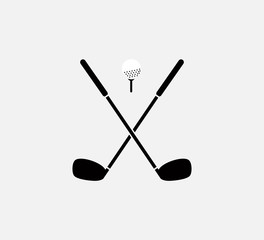 Stick golf icon vector design template