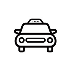 Wall Mural - Taxi icon vector design template