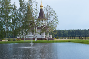 Wall Mural - church on the lake