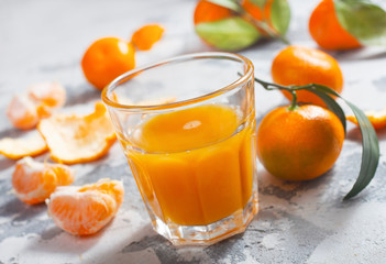 Canvas Print - tangerine juice