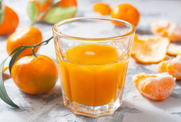 Canvas Print - tangerine juice