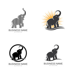 Wall Mural - Elephant Logo Template Vector Illustration design