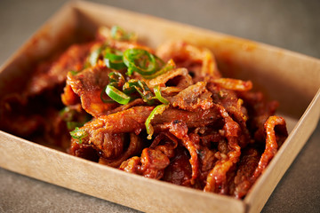 Poster - Take out Korean spicy stir fried pork 